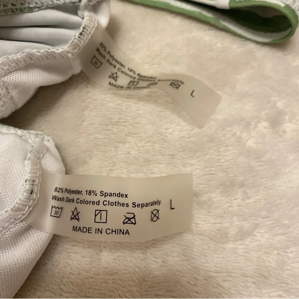 SHEIN Green Zebra Print Bikini